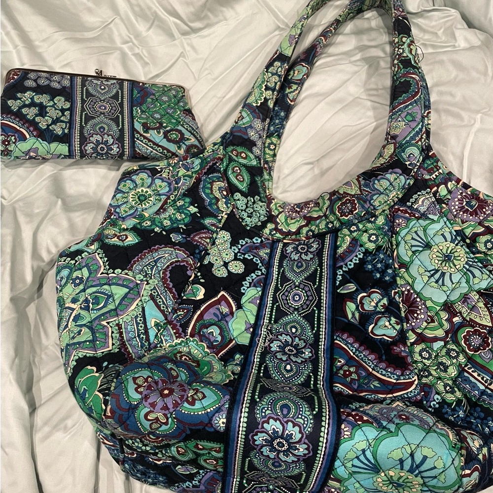 Vera Bradley bag and matching wallet